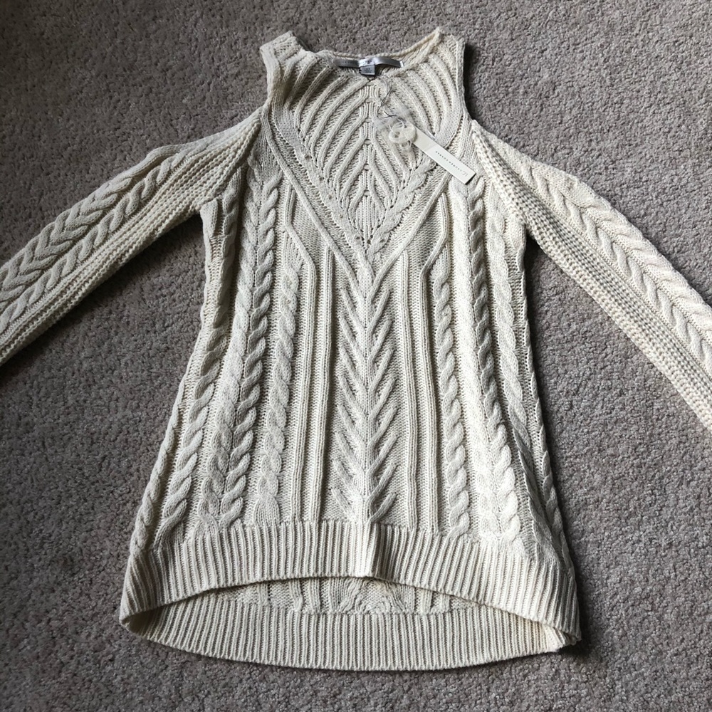 Lauren Conrad cold shoulder sweater